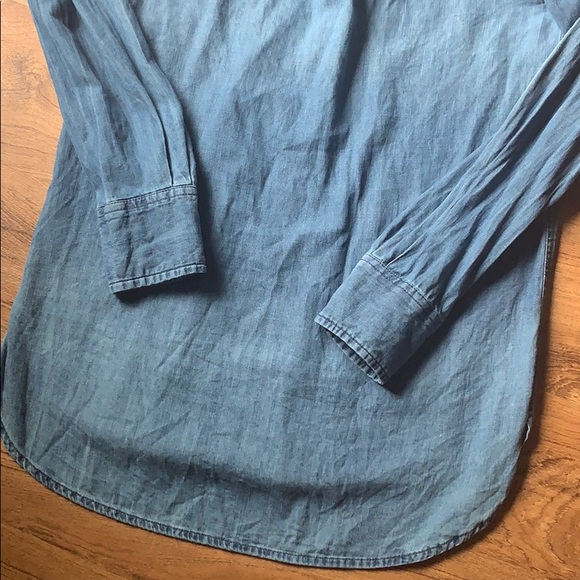 Target Merona Blue-Jean V-neck Button up - Picture 6 of 6